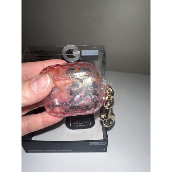 Sold Coach Airpods Protective Case for Airpods 3rd Generation Clear/Pink/Bronze - Picture 4 of 4